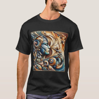 Camiseta "Camiseta estampada masculina - arte gráfico moder