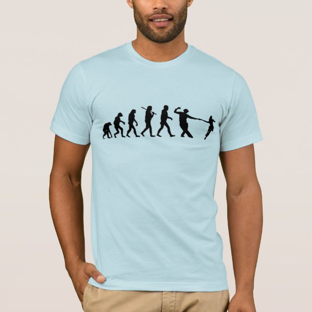 Camiseta camiseta, evolución, danza (Anverso)
