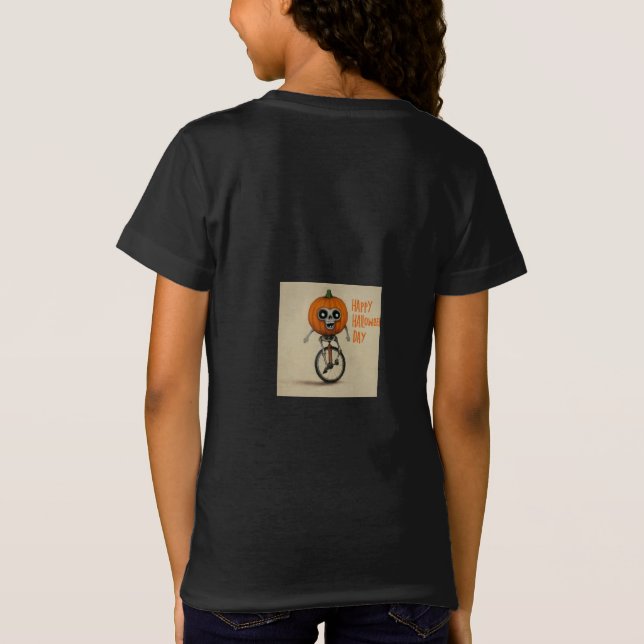 Camiseta "Camiseta feliz de Halloween para niños" (Reverso)