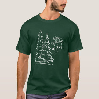 Camiseta Camiseta: Feliz Navidad (verde)