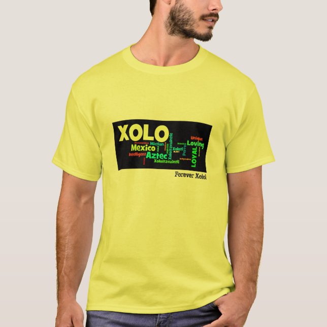 Camiseta ¡Camiseta fresca de Xolo Wordcloud! (Anverso)