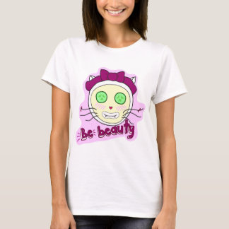 Camiseta Camiseta. Gato feliz y a la moda