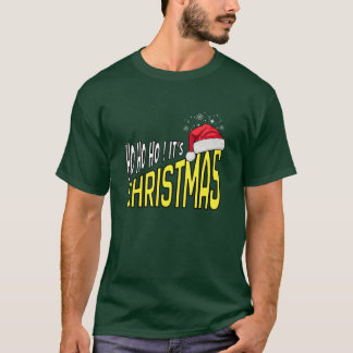 Camiseta Camiseta: ¡Genial! Es Navidad (verde)