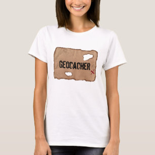 Camiseta Camiseta: Geocacher (Mapa del Tesoro)