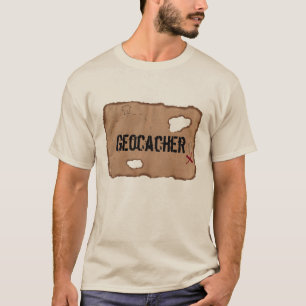Camiseta Camiseta: Geocacher (Mapa del tesoro). Arena