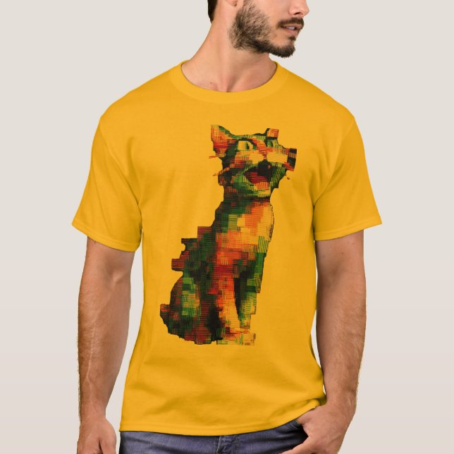 Camiseta `Camiseta Geométrica de Tigre`  (Anverso)