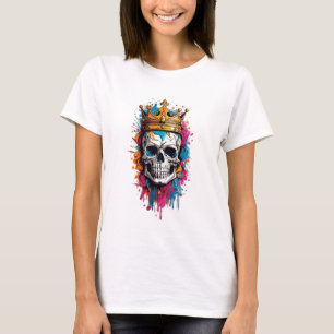 Camiseta "Camiseta Gráfica Real Skull - Negrita y artística
