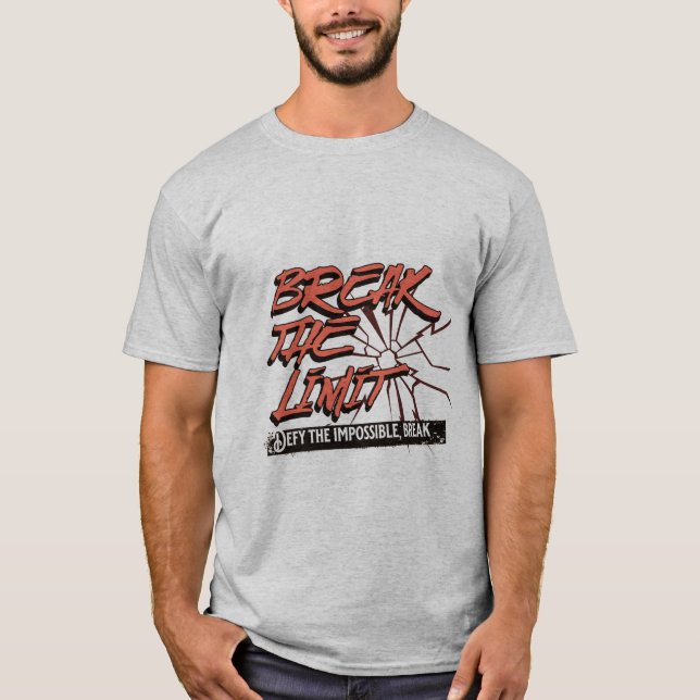 Camiseta "Camiseta gráfica "Rompe el Límite". (Anverso)