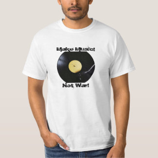 Camiseta Camiseta: ¡Haz música! ¡No a la guerra!