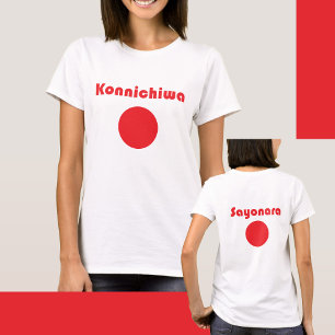 Camiseta 🔴Camiseta Hi & Bye al Estilo Tokio