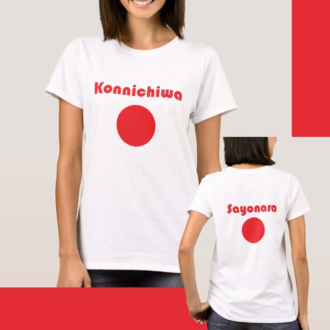 Camiseta 🔴Camiseta Hi & Bye al Estilo Tokio (Whether you're strolling Shibuya or grabbing sushi in Soho, this shirt’s got big bilingual energy.)