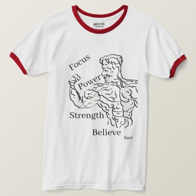 Camiseta Camiseta: Hombre De Poder (Anverso del diseño)