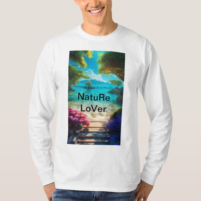 Camiseta "Camiseta impresa con vibración de vibrante profun (Anverso)