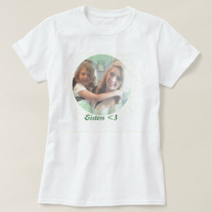 Camiseta Camiseta, inserto de foto en forma de corazón