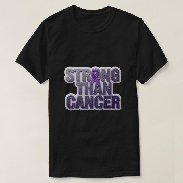 Camiseta *Camiseta Inspiradora Más Fuerte Que El Cáncer – E (Diseño del anverso)