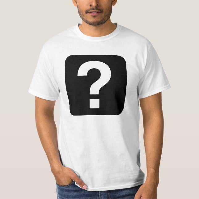 Camiseta Camiseta, interrogatorio en cuadrado (Anverso)