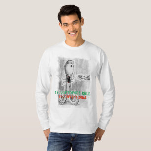 Camiseta "Camiseta larga de la manga de la regla de
