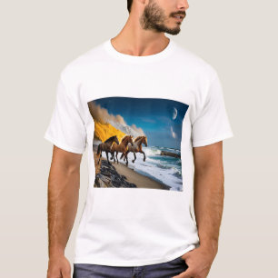 Camiseta "Camiseta Majestuosa para hombres de caballos - es