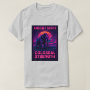 Camiseta "Camiseta Mammoth Synthwave T-Shirt   Antiguo Colo