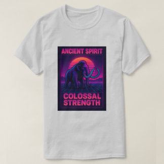 Camiseta "Camiseta Mammoth Synthwave T-Shirt | Antiguo Colo