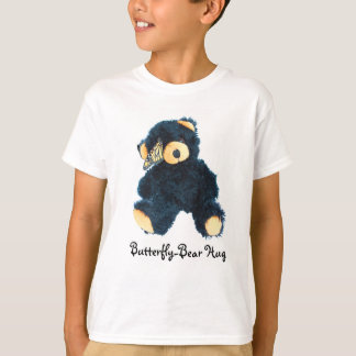 Camiseta Camiseta-mariposa negra de peluche para niños