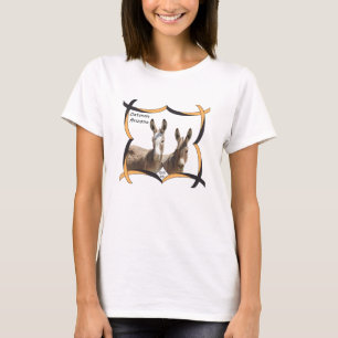 Camiseta Camiseta, mujeres, burros, Oatman, Arizona