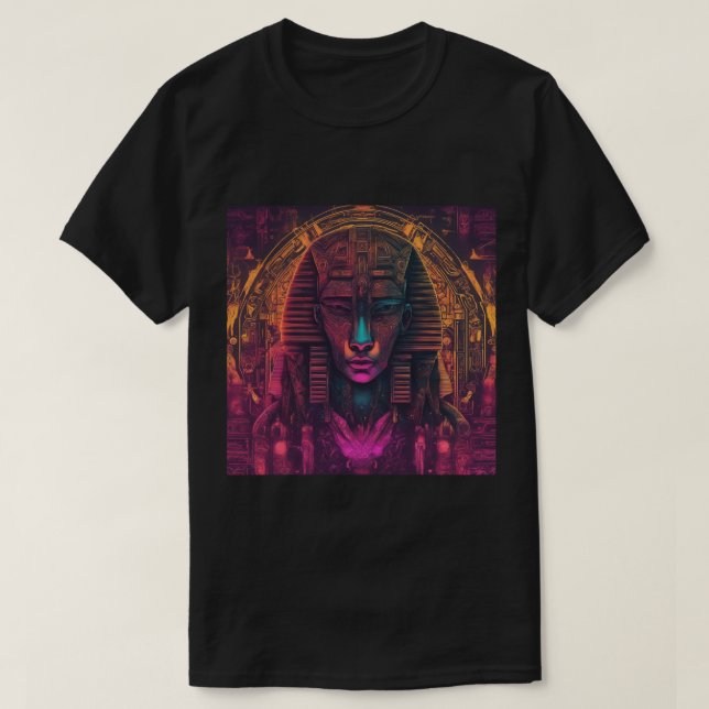 Camiseta Camiseta, negra, esfinge (Diseño del anverso)