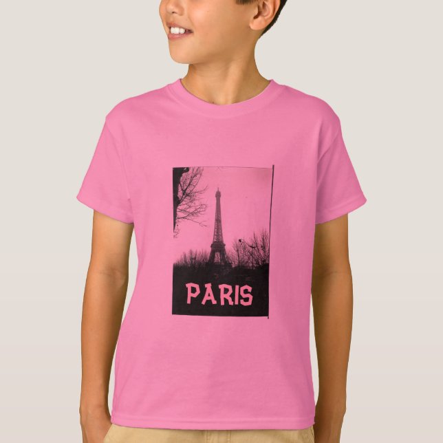 Camiseta Camiseta, niño/torre Eiffel (Anverso)