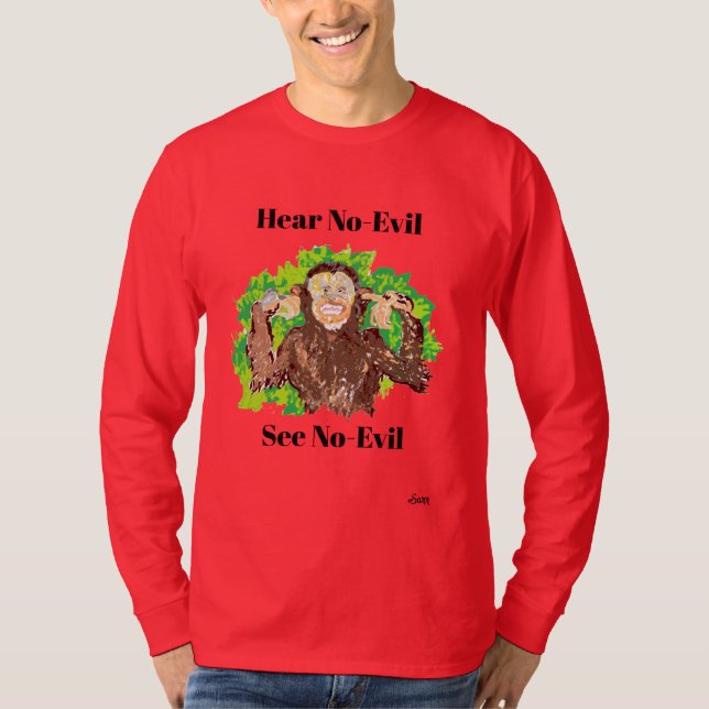 Camiseta Camiseta: No oí malvado (Anverso)