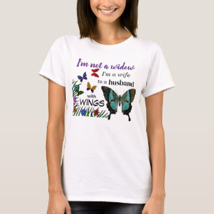 Camiseta camiseta: "No soy viuda, soy esposa de un marido..