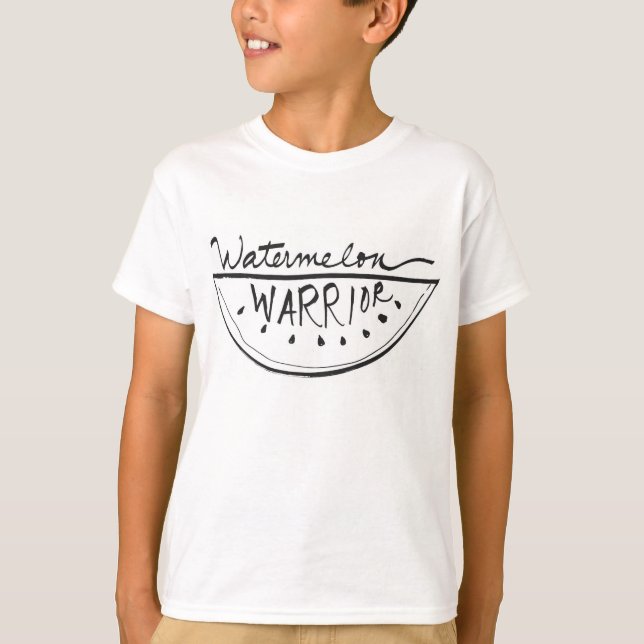 Camiseta "Camiseta orgánica de los niños del guerrero de la (Anverso)