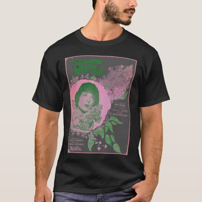 Camiseta "Camiseta oscura del TIEMPO de la LILA" (Anverso)
