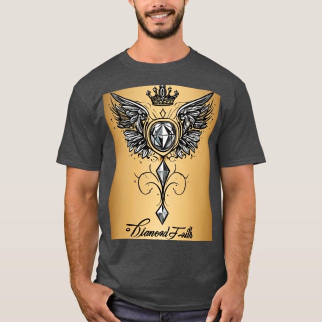 Camiseta "Camiseta para el diseño de la fe del diamante - ú (Anverso)