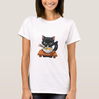 Camiseta, camiseta para gatos de fideos, camisa pa