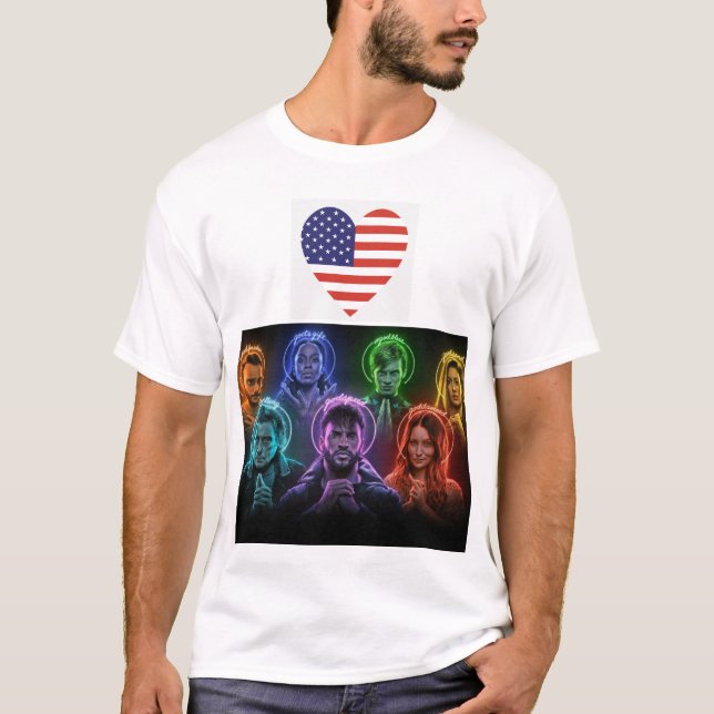 Camiseta "Camiseta para hombres de dioses norteamericanos - (Anverso)