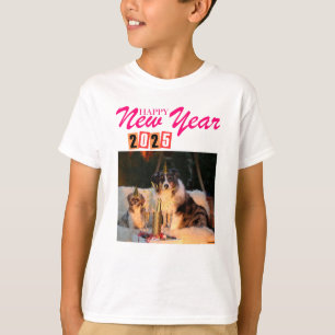 Camiseta "Camiseta para niños de Año Nuevo 2025 - Fiesta fe