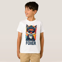 "Camiseta para niños - Diseño divertido de Fox par