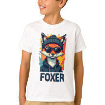 "Camiseta para niños - Diseño divertido de Fox par