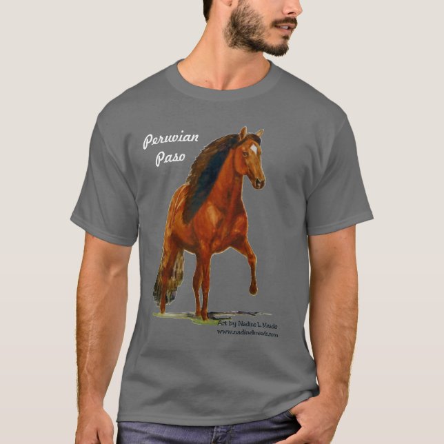 Camiseta Camiseta, Paso peruano rojo, señora loca del (Anverso)