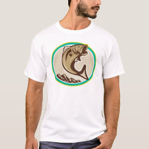 Camiseta Camiseta/pez básico para hombres