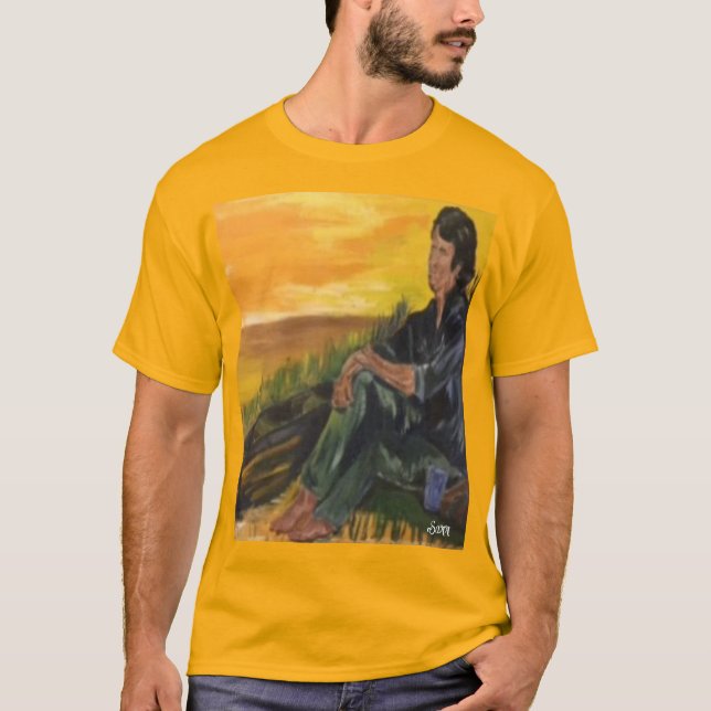 Camiseta Camiseta: Profundo en pensamiento. (Anverso)
