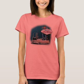Camiseta camiseta, retro car, las vegas, cadillac