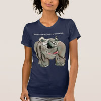 Camiseta/ropa oscuras de encargo del rinoceronte