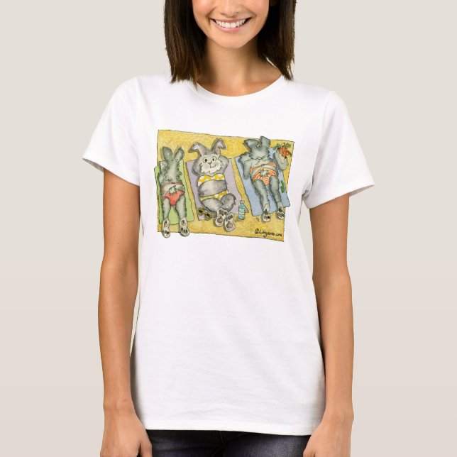 Camiseta Camiseta/ropa Personalizado de Beach Bunnies (Anverso)