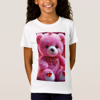Camiseta "Camiseta rosa con osito de peluche para todas las
