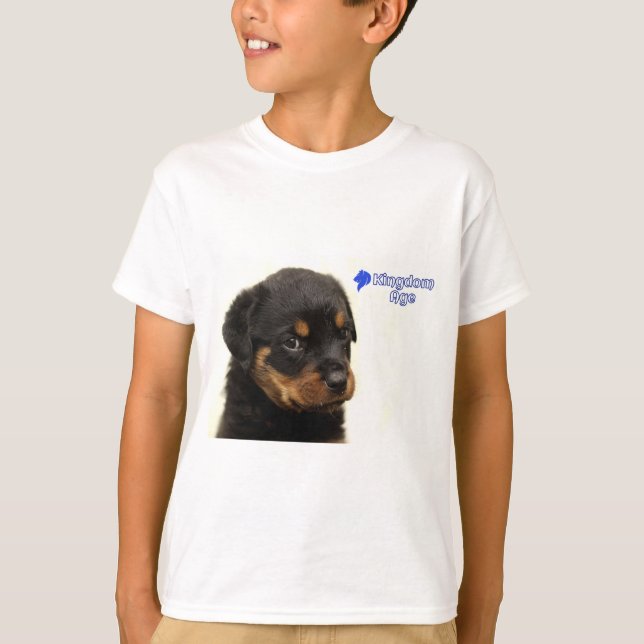 Camiseta Camiseta, Rottweiler, Cachorros, Cristiano (Anverso)
