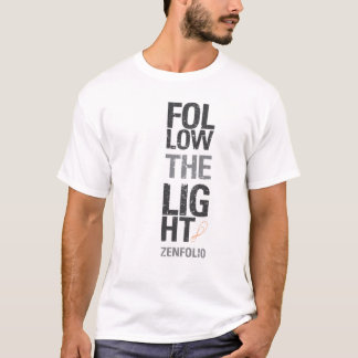 Camiseta Camiseta: Siga la luz: Blanco