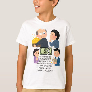 Camiseta Camiseta, sin dinero no hay relación, sin amigos, 