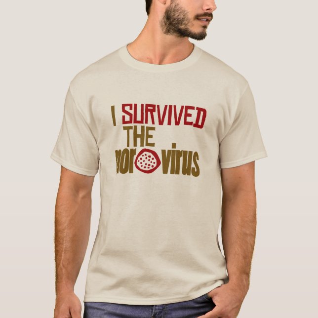Camiseta Camiseta, sobreviví el Norovirus (Anverso)