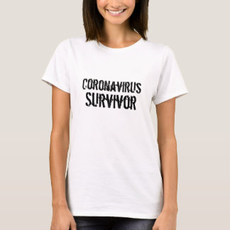 Camiseta Camiseta-T de sobreviviente del Coronavirus